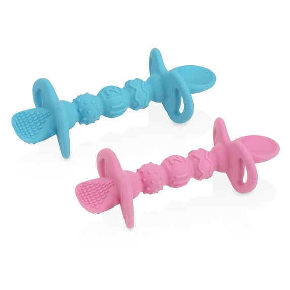 Nuby, 2 Pack Silicone Dipeez, Colors May Vary