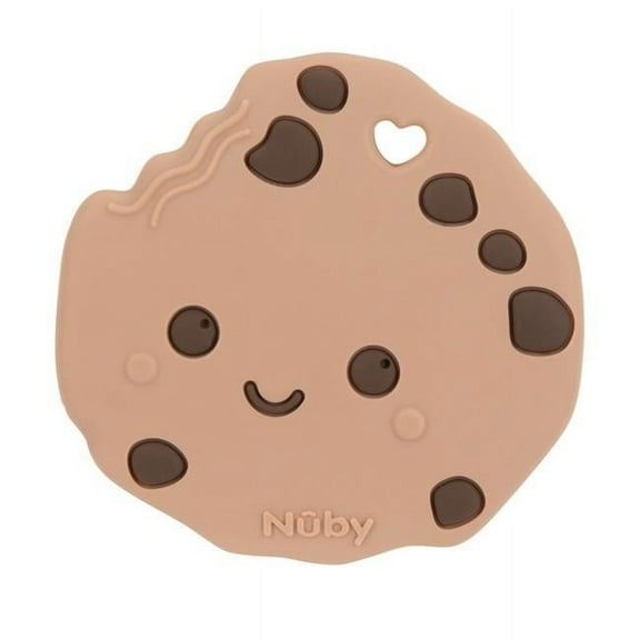 Nuby 2367435 Chocolate Silicone Chip Cookie Teethers - 3 Month Plus - Pack of 72