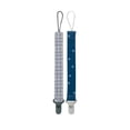 thumbnail image 1 of Nuby 2pk Cloth Pacifinder Clip, Gray Plaid & Blue Stars, 1 of 8
