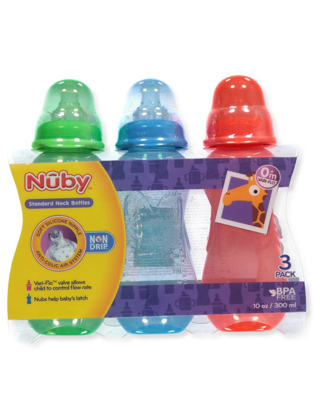 Nuby 3Pack Bottles (10 oz.)