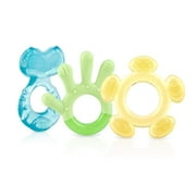 Nuby 3 Step Baby Teether Set Neutral Colors