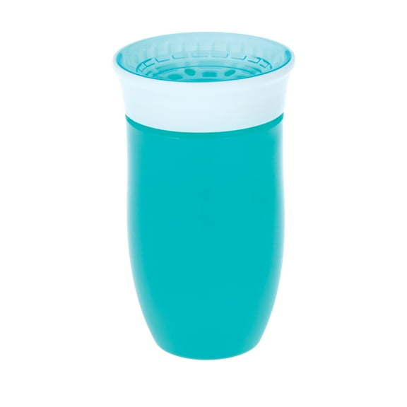 Nuby 360 Wonder Leak-Free Insulated Sippy Cup, 10 oz, Aqua and White