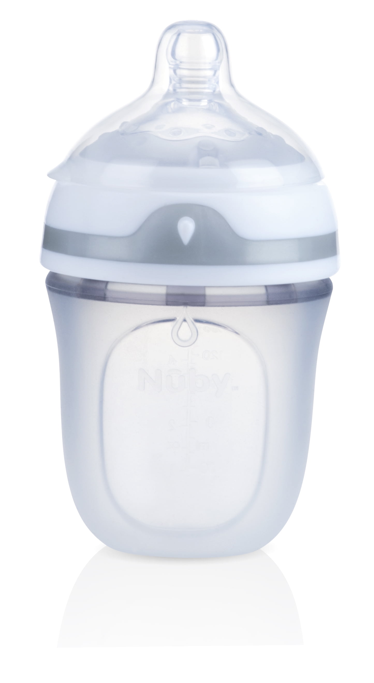 Non-Scratch Silicone Bristle Bottle – Nuby