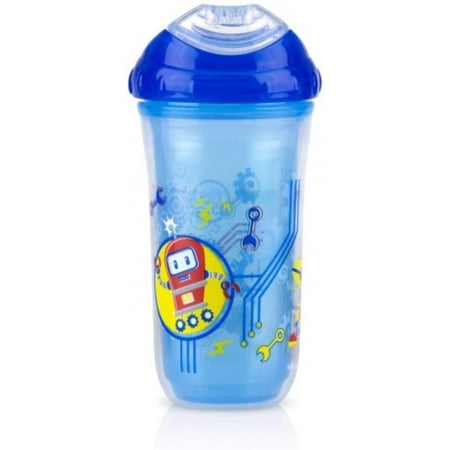 Nuby 9 oz No-Spill Insulated Cool Sipper, Blue