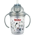 thumbnail image 1 of Nuby Active Sipeez 360 Flip N' Sip Straw Sippy Cup, Raindrops, 1 of 4