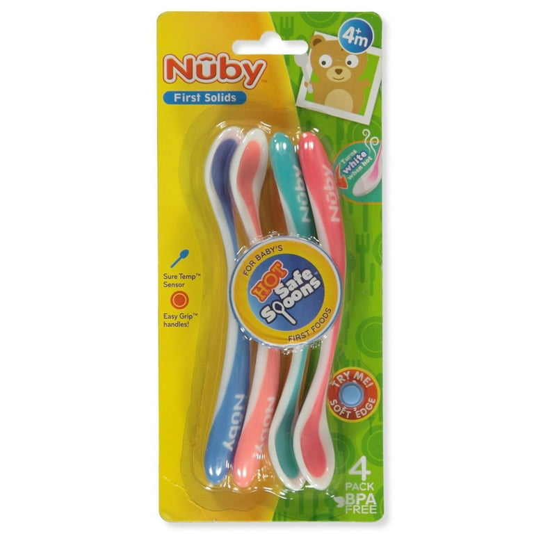 Hot Safe Baby Spoon (4 Pack) – Nuby