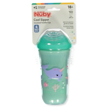 Nuby Baby Cool Sipper Insulated Toddler Cup - mint, one size
