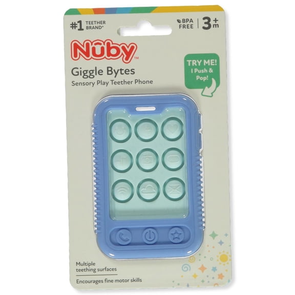 Nuby Baby Gigglebytes Phone Teether Color: blue Size: one size
