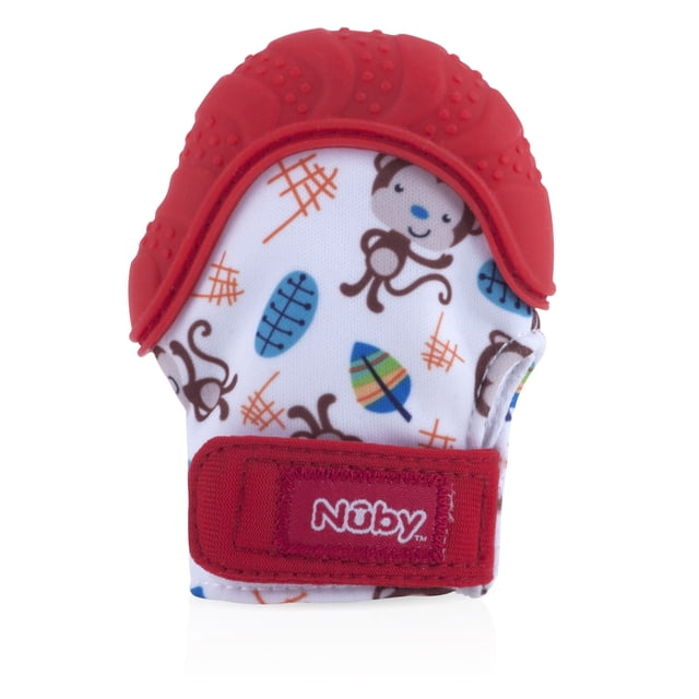 Nuby Baby Teething Mitten, Choose Character