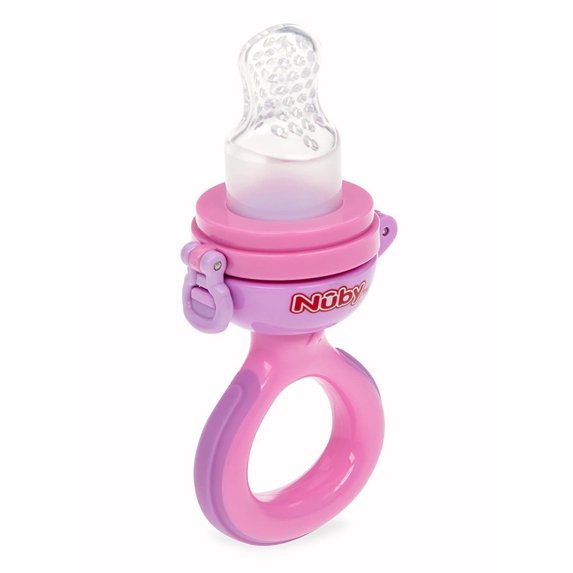 Nuby Baby Twist N Feed Feeder Color: pink Size: one size