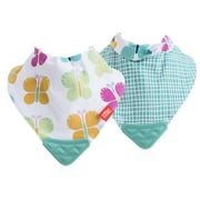 Nuby Bandana Bib with Teether 1 Pack, Style May Vary