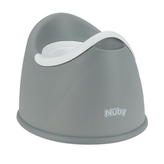 Nuby Beginner's Potty Training Seat with Removable Bowl, Gray