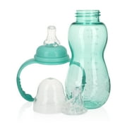 Nuby Bottle-to-Soft Spout Sippy Cup Non-Drip Standard Neck Baby Bottle, 10 fl oz