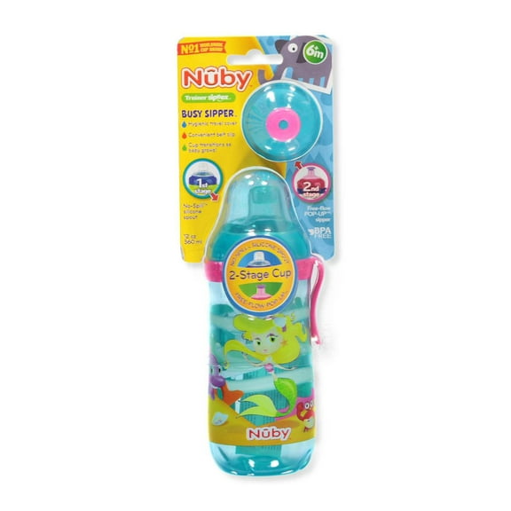 Nuby Busy Sipper Cup (12 oz.) - teal, one size