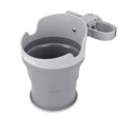 Nuby Collapsible Stroller Bottle and Cup Holder, Gray