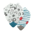thumbnail image 1 of Nuby Cotton Pattern Muslin Bib for Babies and Toddlers, 2 Pack, 1 of 9