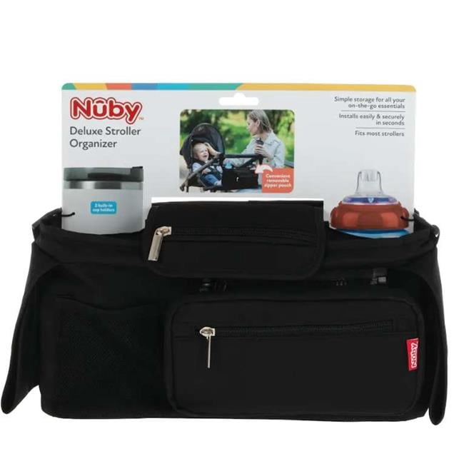 Nuby Deluxe Stroller Organizer Bags with Removeable Zipper Pouch - Case ...