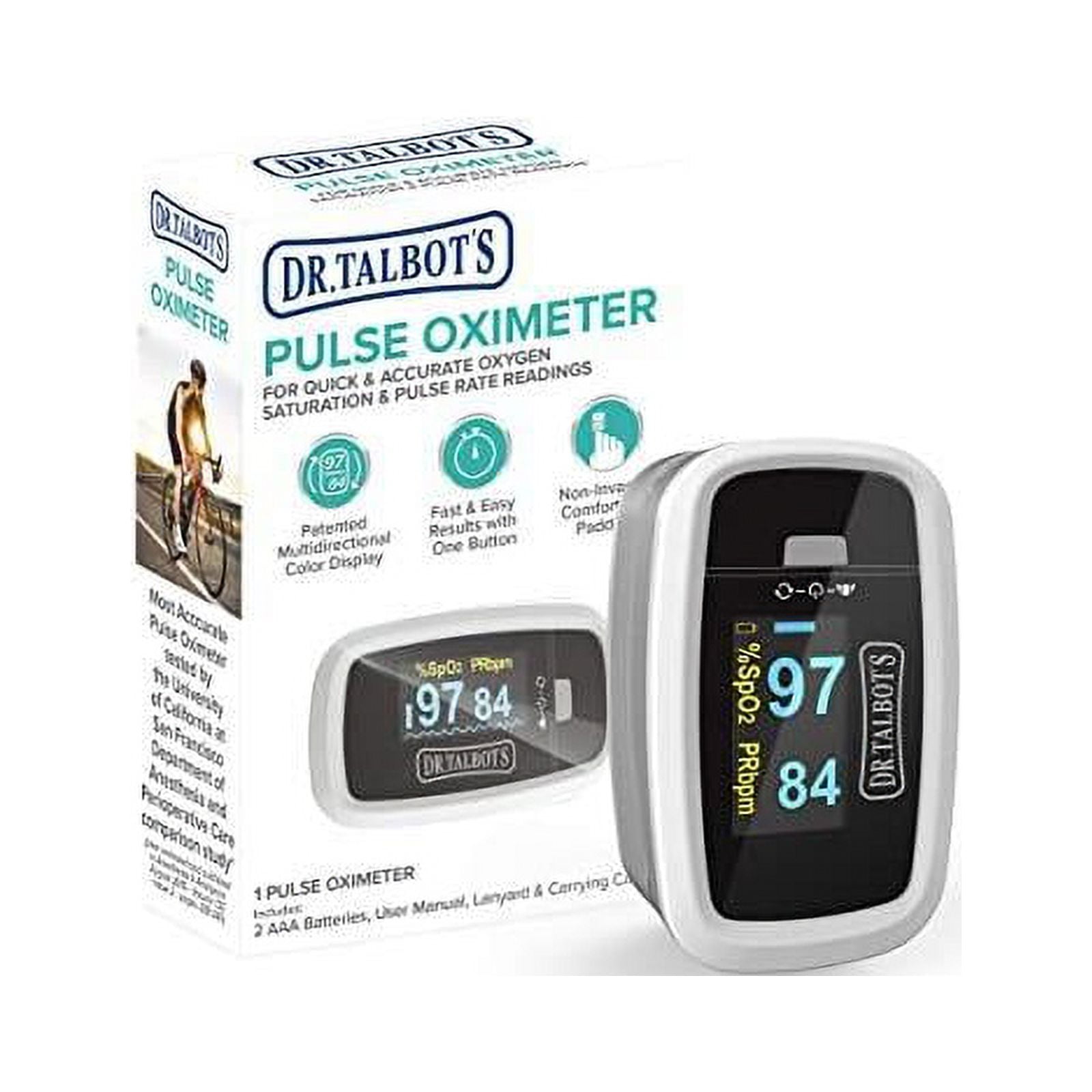 Nuby Dr Talbots All Black Pulse Oximeter With Pouch