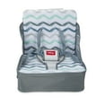 thumbnail image 1 of Nuby Easy-Go Lightweight High Chair Booster Seat, For 9 Months and up, Gray Chevron, 1 of 9