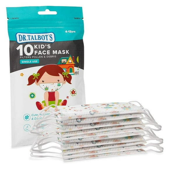 2X pack Nuby Face Mask for Kids | Dr.Talbot's Disposable Face Masks For Kids - 10 Pc Girl