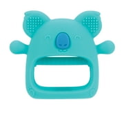 Nuby Silicone Wrist Teething Mitten for Babies, Blue Koala Design