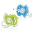 thumbnail image 1 of Nuby Gum-eez Pacifier Teether Set with Cover for Infants, Blue/Green, 2 Pack, 1 of 8