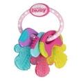 Nuby IcyBite Textured and Soothing Teether for Baby, Multicolor Keys on