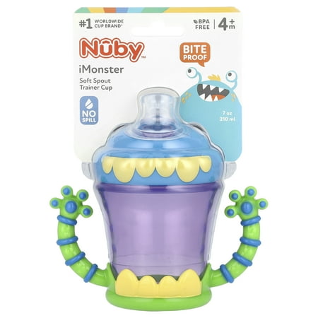 Nuby Monster Super Spout Soft Spout Trainer Sippy Cup