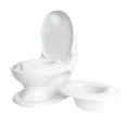 thumbnail image 1 of Nuby My Real Potty Training Toilet with Life-like Flush Button and Sound, White, 1 of 14