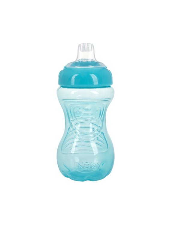 No Spill Easy Grip Training Sippy Cup, 6+ Months, Aqua, 8 oz
