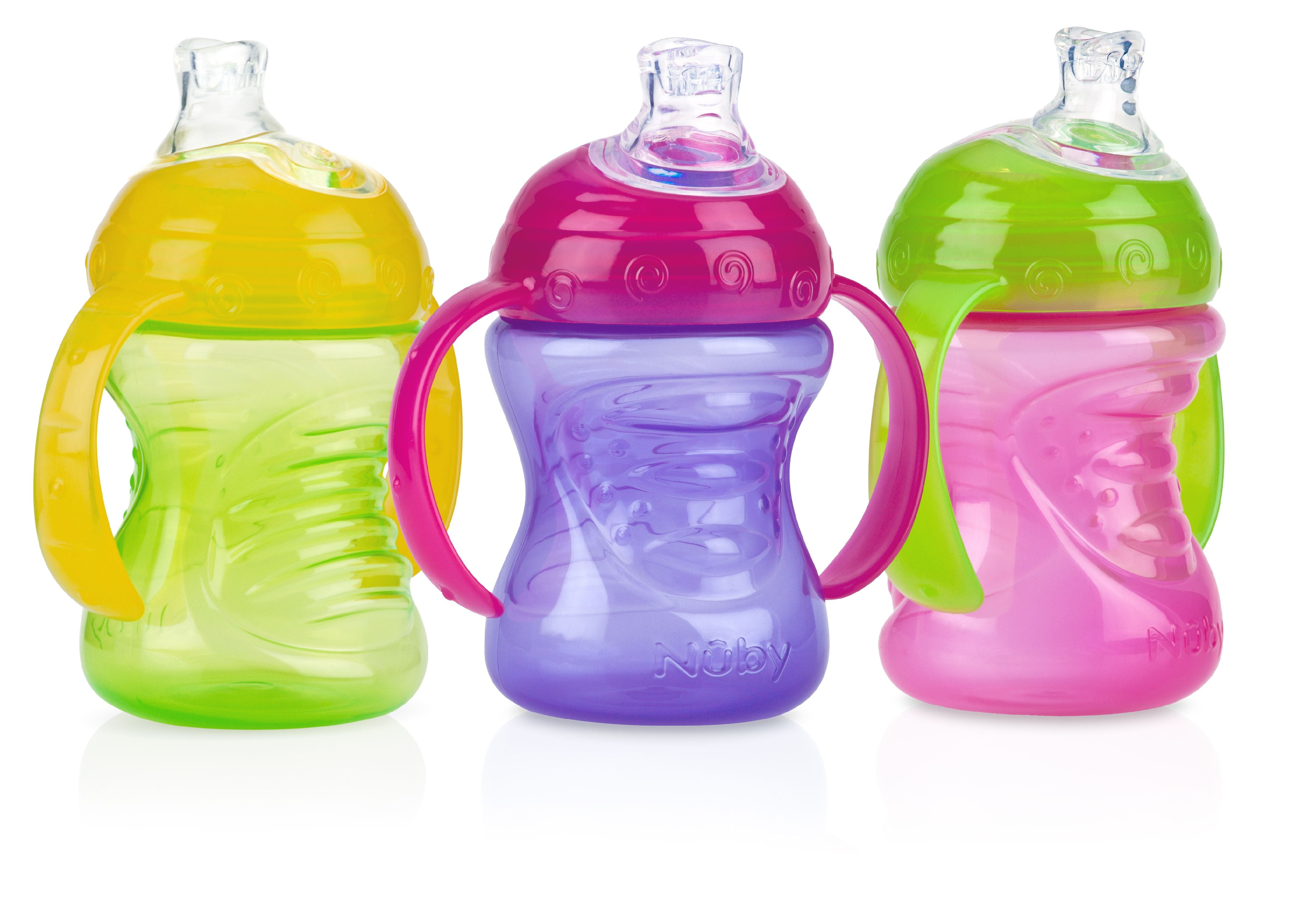 Nuby Flower 2 Handle No-Spill Sippy Cup, 8 oz - Parents' Favorite