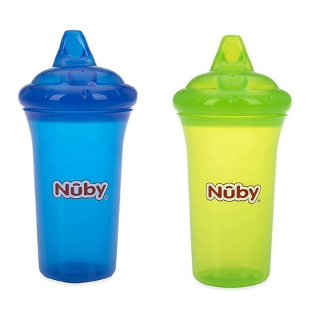 Nuby No-Spill Sippy Cup Cup with Dual-Flo Valve Blue/Green