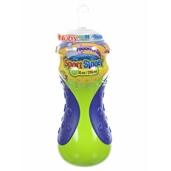 Nuby No-Spill Sports Sipper (10 oz.) Color: lime Size: one size