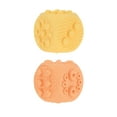 thumbnail image 1 of Nuby Silicone Block Poppers Sensory Teether Toy for Infants, Yellow/Orange, 2 Count, 1 of 8