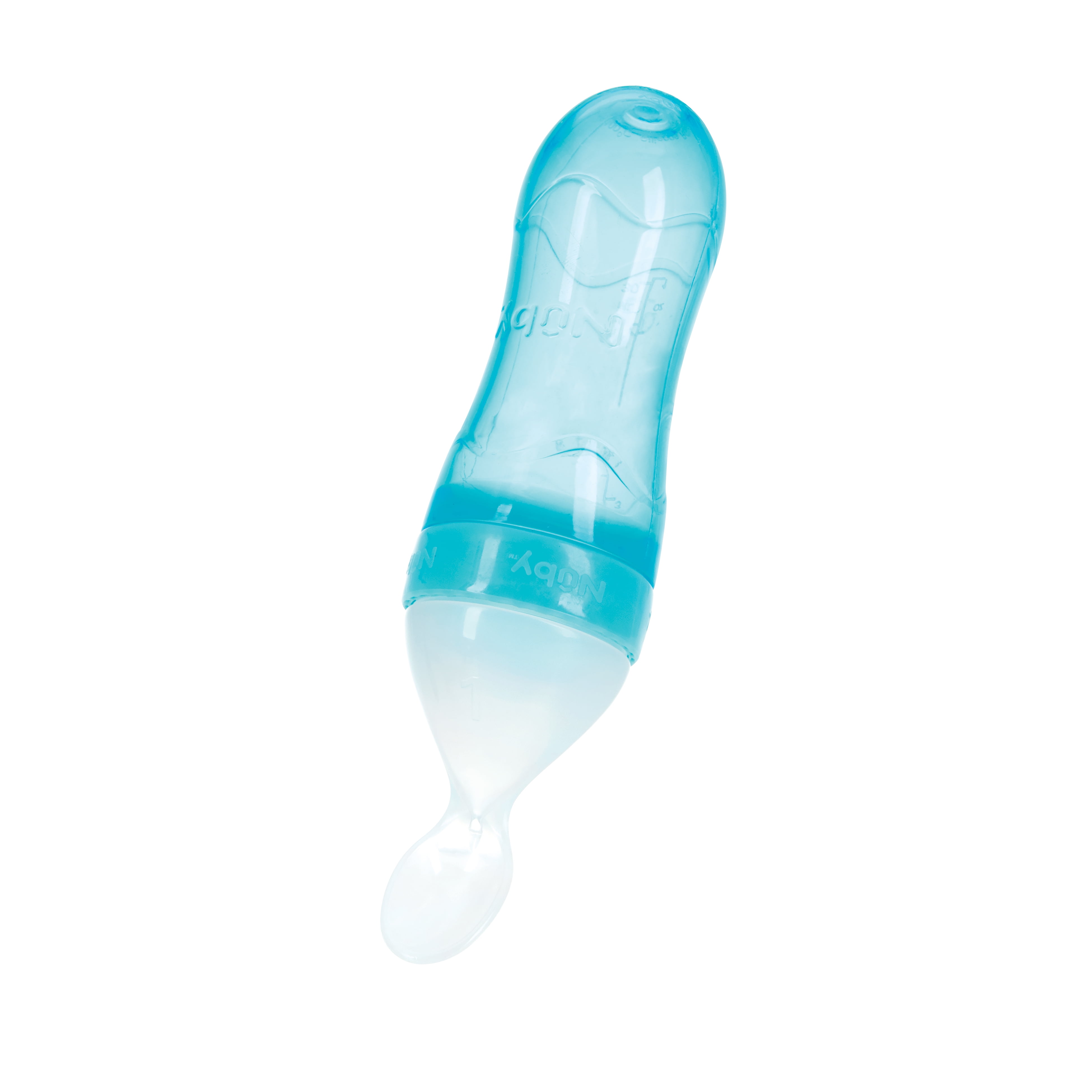 Squeezy Silicone Anti-Colic Bottle - 8 oz, Aqua