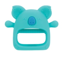 Nuby Silicone Wrist Teething Mitten for Babies, Blue Koala Design