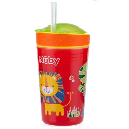 Nuby Snack N' Sip 2 in 1 Snack and Drink Cup (Red)