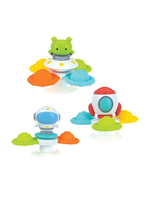 Space Fidget Pop Spinner Toys for Babies and Toddlers, 3 Pack
