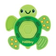 thumbnail image 1 of Nuby Teethe N' Pop Sensory Play Teether for Infants, Green Turtle Baby Teether, 1 of 9