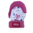 thumbnail image 1 of Nuby Teething Mitten with Hygienic Travel Bag, Pink Butterfly, 1 of 8