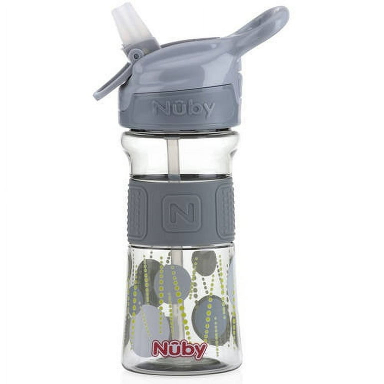 Nuby Thirsty Kids 12oz Flip-It Reflex Push Button Cup with Soft