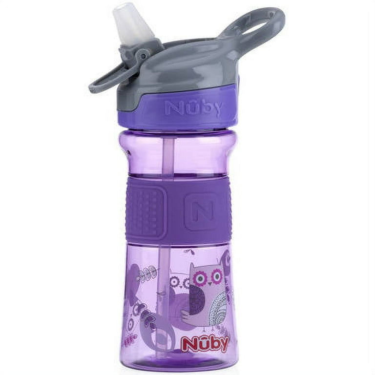 Nuby Thirsty Kids 12oz Flip-It Reflex Push Button Cup with Soft