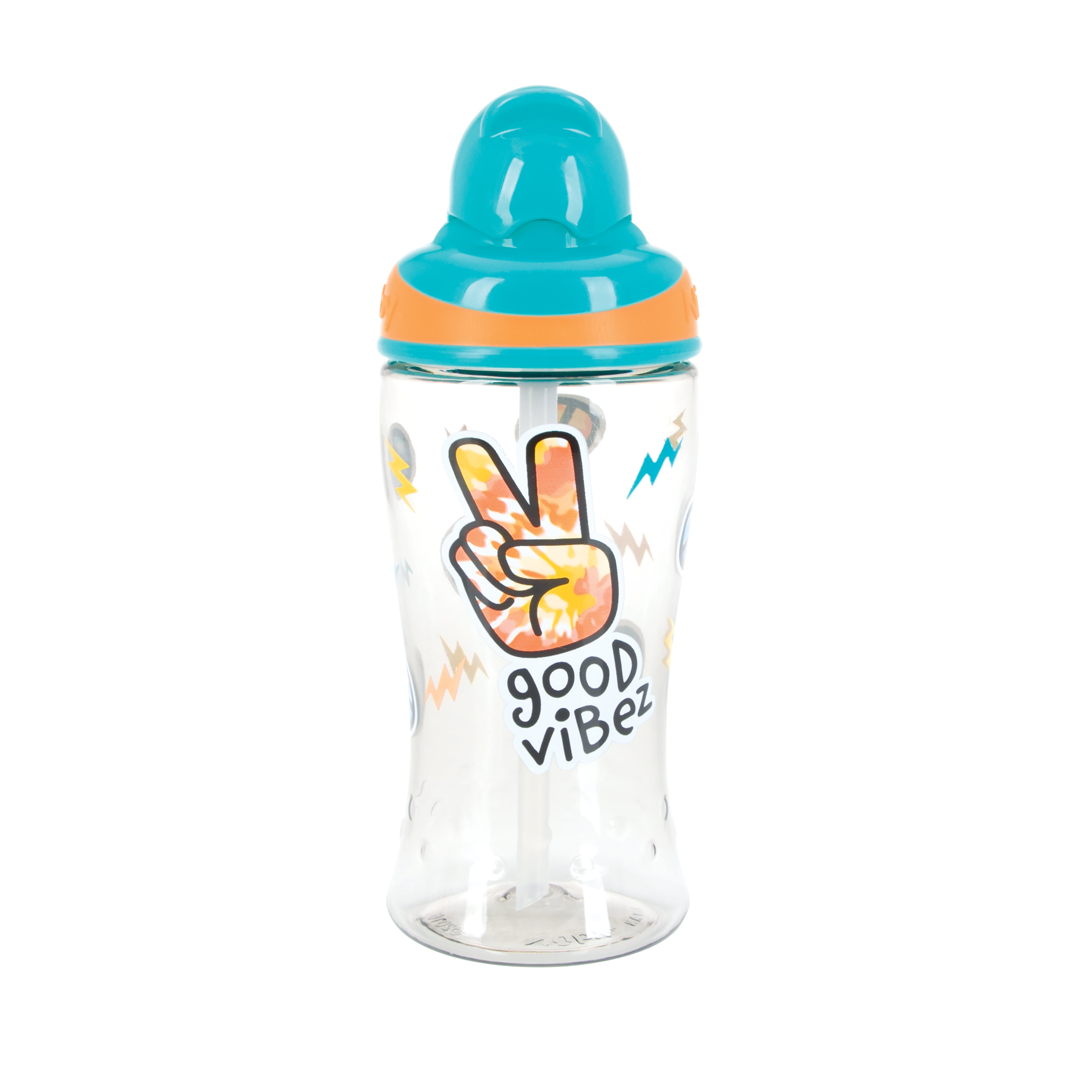 Nuby Thirsty Kids Flip-It Boost Travel Straw Cup for Toddlers, 12 fl oz