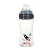 Nuby Thirsty Kids Sip-It Sport Soft Spout Water Bottle, 12+ Months, Gray, 12 oz