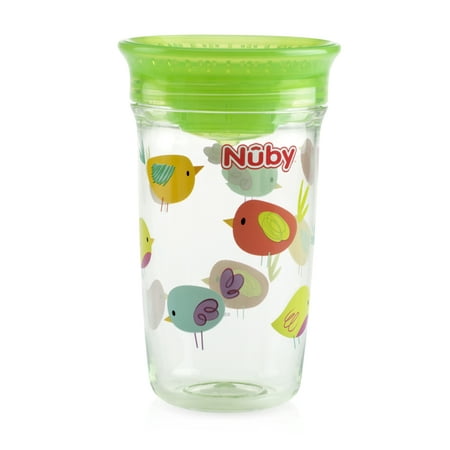 Nuby Tritan 10oz Wonder Cup with Hygienic Cover, Birds