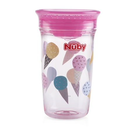 Nuby Tritan 10oz Wonder Cup with Hygienic Cover, Ice Cream Cones