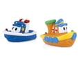 thumbnail image 1 of Nuby Tub Tugs Floating Boat Bath Toy for Baby, 2 Count, 1 of 13