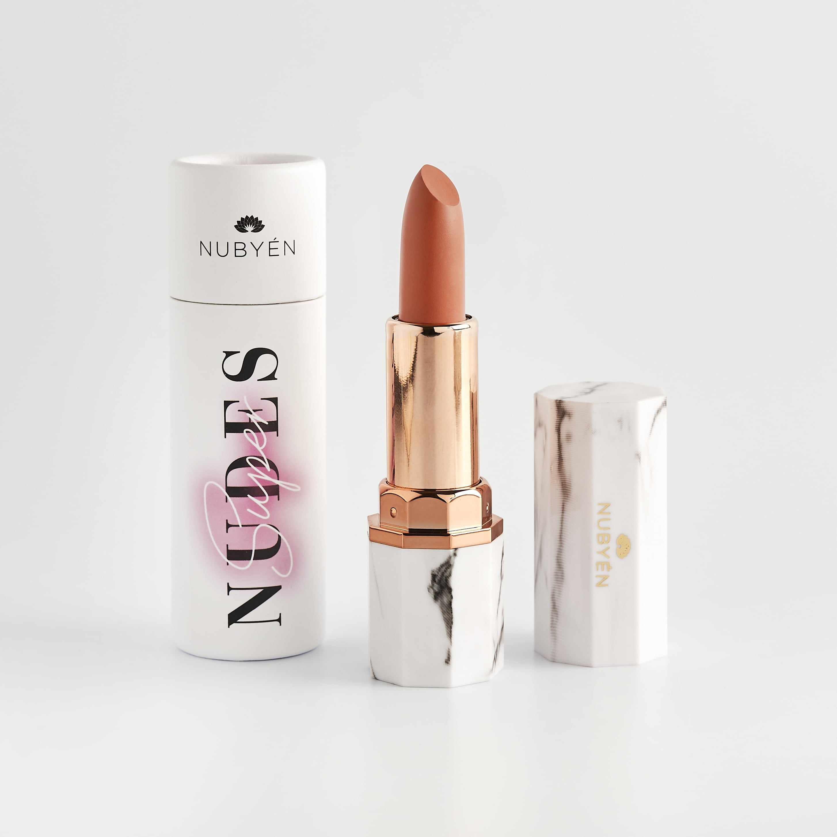 Nubyen Matte Plumping Lipstick Super Nudes, Nude 6 - Skin (Mimo)