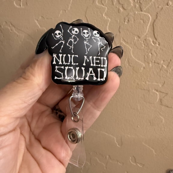 Nuc Med Squad Badge Reel, rad tech, father of radiology, radiologic technologist , humor, nuclear medicine