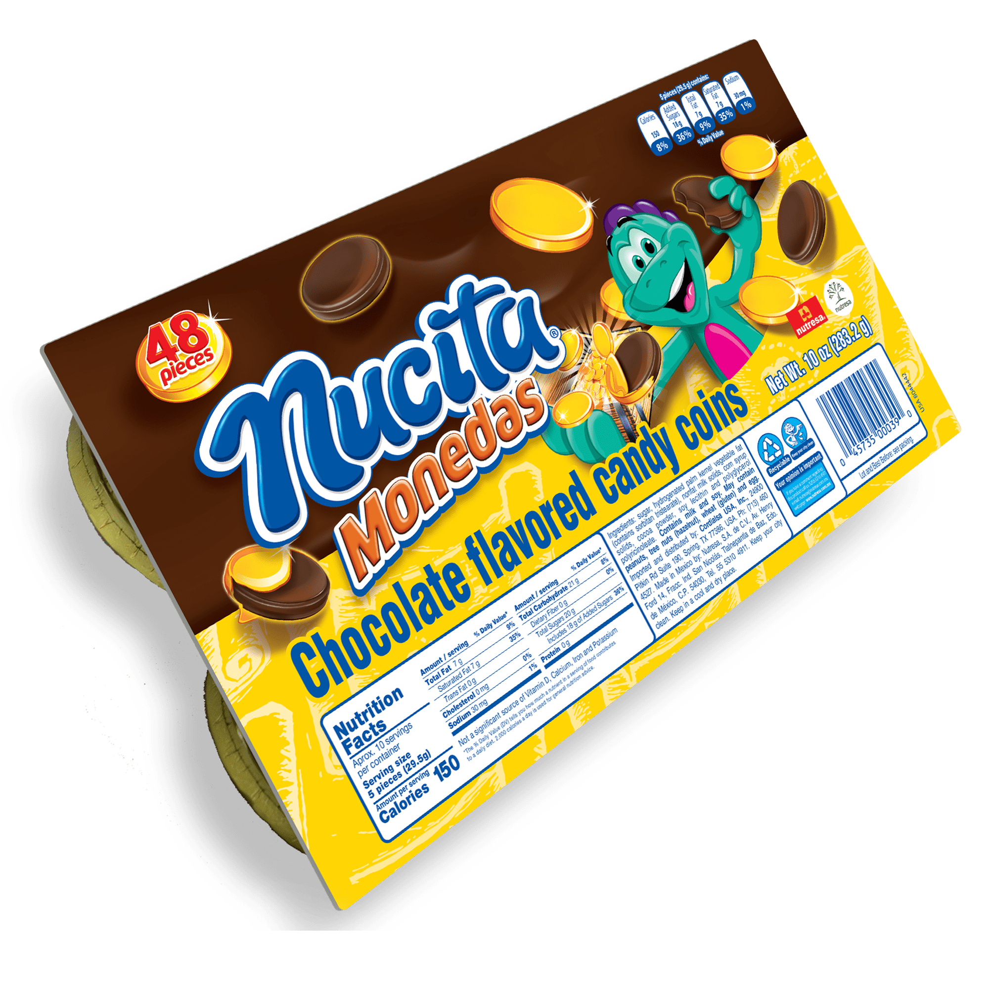 Nucita Chocolate Gold Coins Tray, 11 oz, Candy 